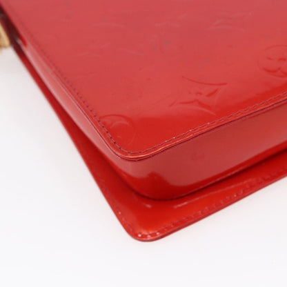 Louis Vuitton Mott Handbag Monogram Vernis, RED, PATENT_LEATHER, Clutche & pouche
