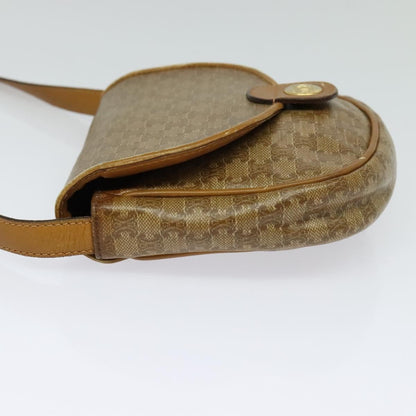 Celine Vintage Macadam Shoulder Bag Canvas, BEIGE, CANVAS, Shoulder bag