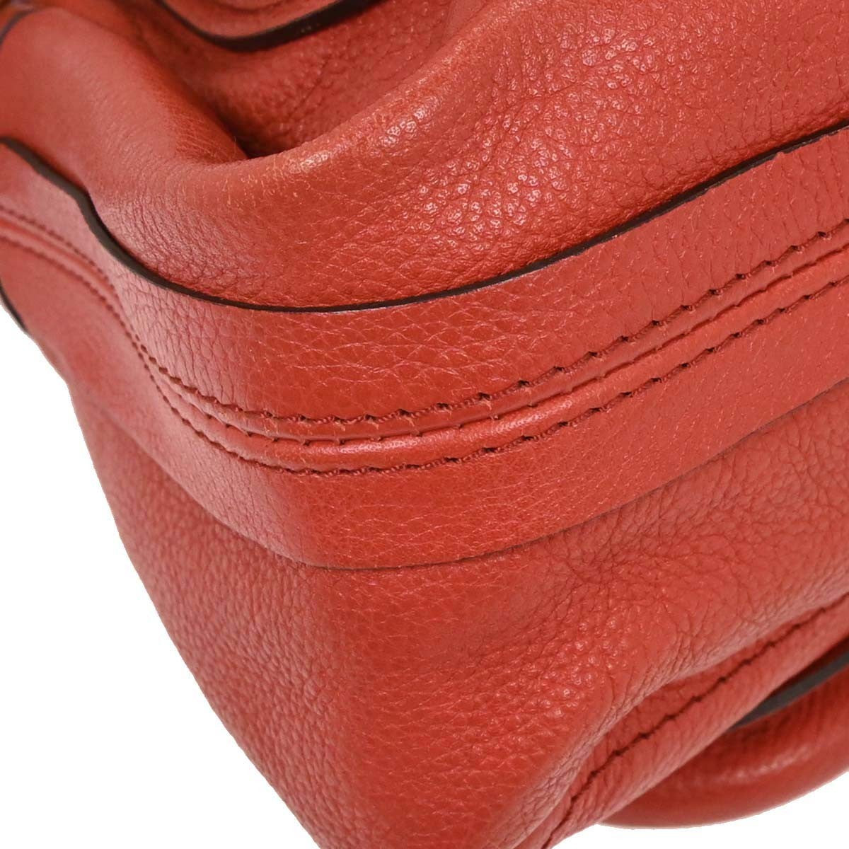 Chloe Paraty Handbag Quilted Leather, RED, LEATHER, Handbag
