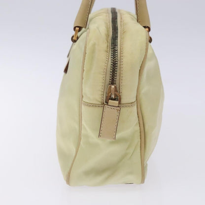 Prada Vintage Zip Handbag Tessuto, BEIGE, NYLON, Handbag