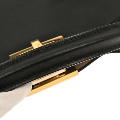 Fendi Peekaboo Essential Bag Leather, BLACK, LEATHER, Handbag