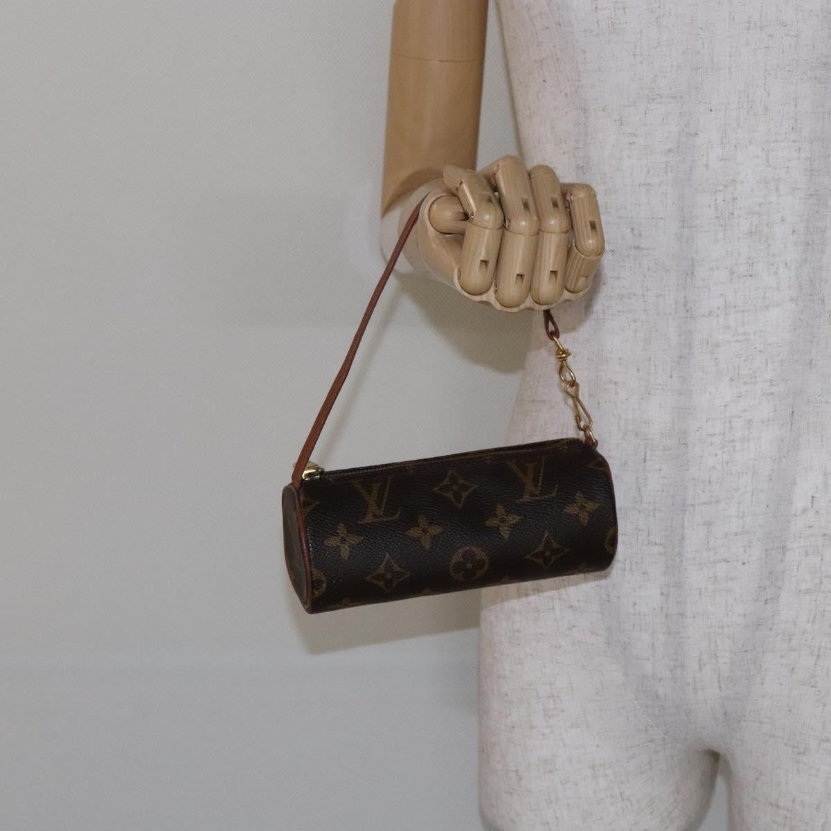 Louis Vuitton Papillon Pochette Monogram Canvas, BROWN, CANVAS, Handbag