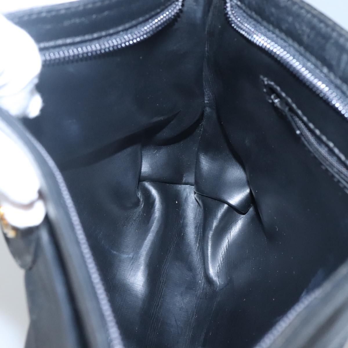 Christian Dior CD Zip Pouch Leather, BLACK, LEATHER, Clutche & pouche