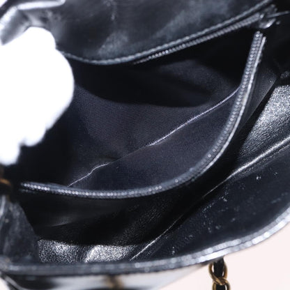 Chanel Vintage CC Stitch Flap Bag Patent, BLACK, PATENT_LEATHER, Shoulder bag