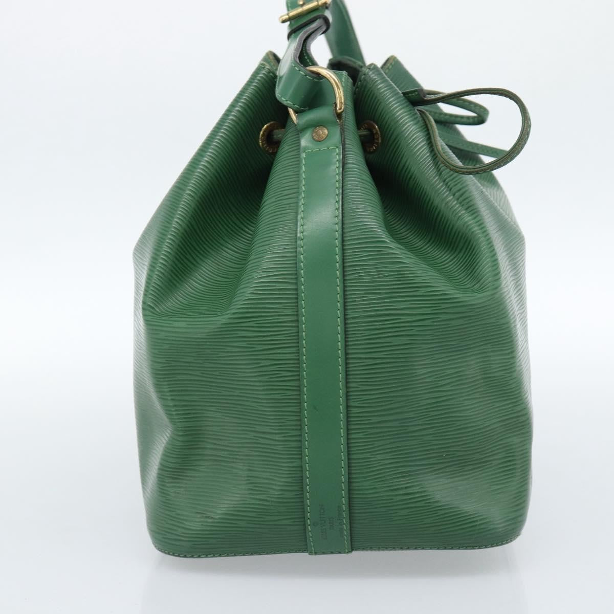 Louis Vuitton Petit Noe Handbag Epi Leather, Green, Leather, Shoulder Bag
