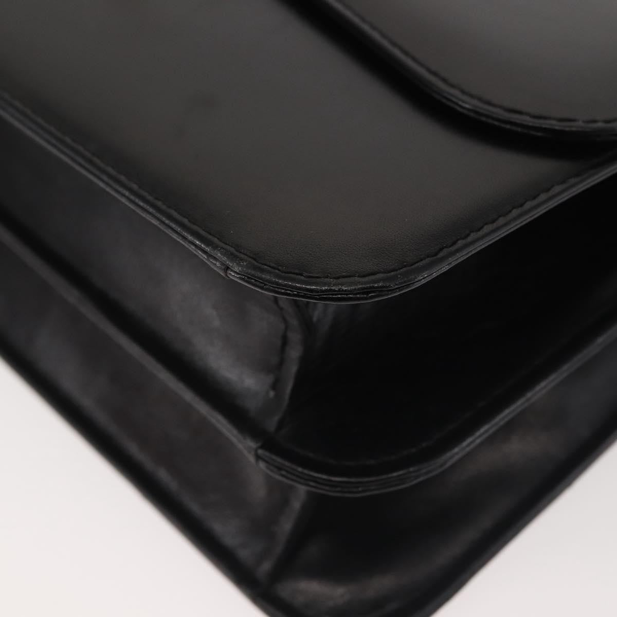 Gucci 1973 Flap Top Handle Bag Leather, BLACK, LEATHER, Handbag