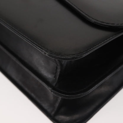 Gucci 1973 Flap Top Handle Bag Leather, BLACK, LEATHER, Handbag