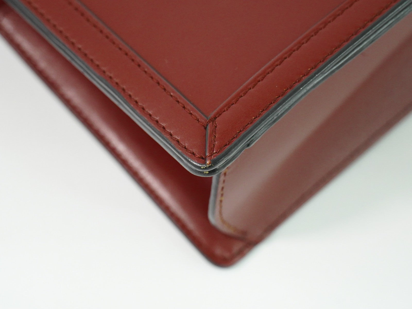 Loewe Barcelona Shoulder Bag Leather, BURGUNDY, LEATHER, Shoulder bag