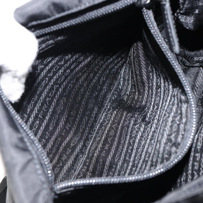 Prada Buckle Messenger Bag Tessuto, BLACK, NYLON, Shoulder bag