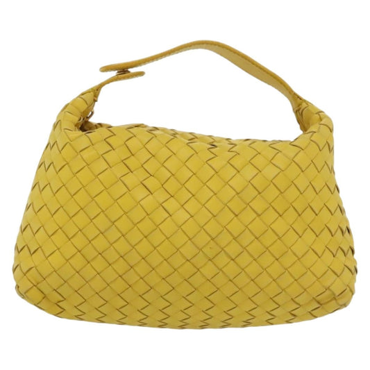 Bottega Veneta Wallace Shoulder Bag Intrecciato Nappa, YELLOW, LEATHER, Clutche & pouche