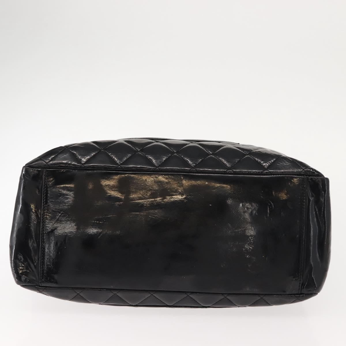 Chanel Grand Shopping Tote Quilted Patent, BLACK, PATENT_LEATHER, Tote bag
