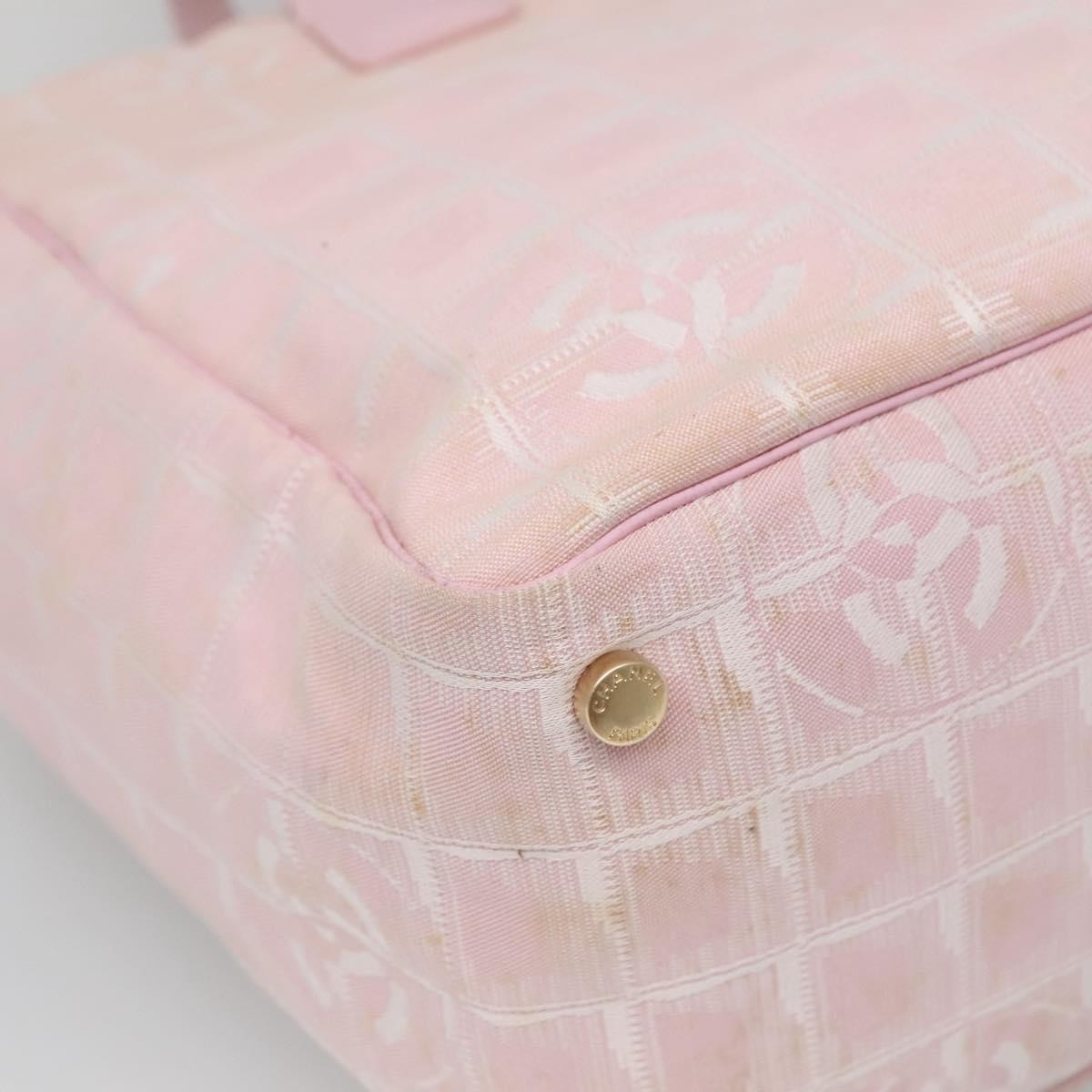 Chanel Travel Line Tote Nylon, PINK, NYLON, Tote bag
