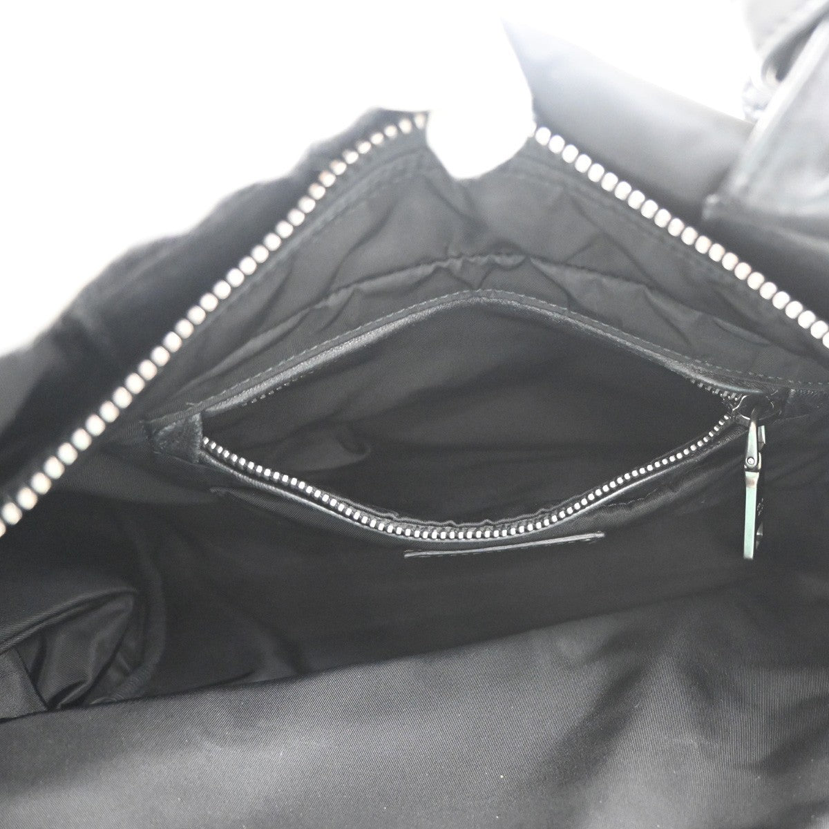 Prada Convertible Double Tote Tessuto, BLACK, NYLON, Handbag