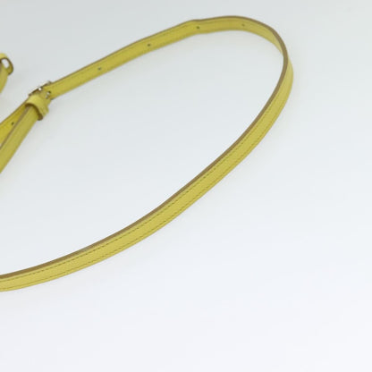 Celine Trotteur Crossbody Bag Grainy Leather, YELLOW, LEATHER, Crossbody bag