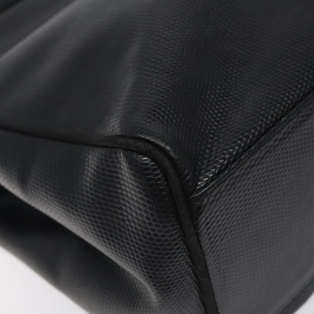 Salvatore Ferragamo Vintage Vara Bow Tote Lizard Embossed Leather, BLACK, LEATHER, Tote bag