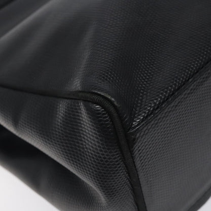 Salvatore Ferragamo Vintage Vara Bow Tote Lizard Embossed Leather, BLACK, LEATHER, Tote bag