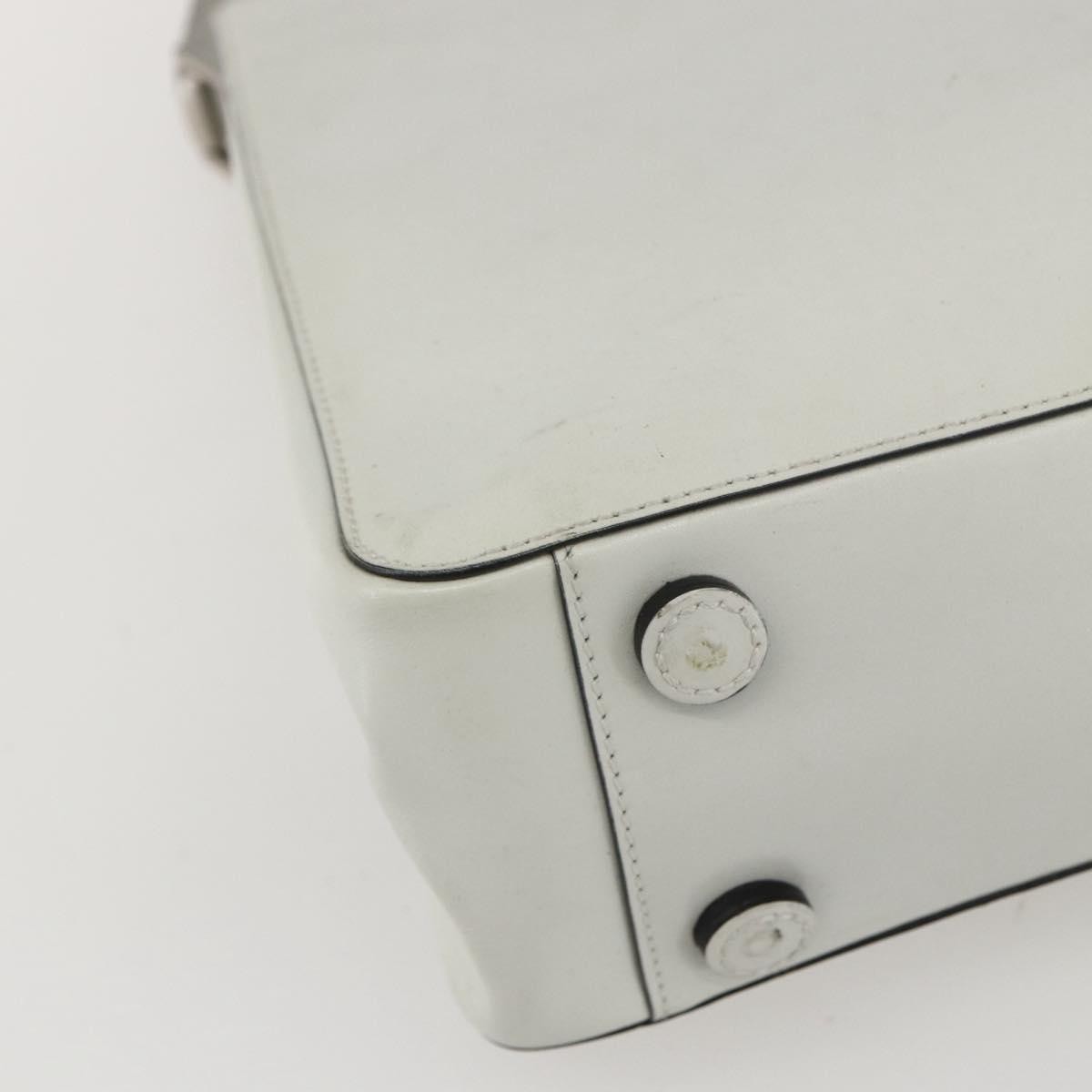 Prada Vintage Handbag Leather, WHITE, LEATHER, Handbag