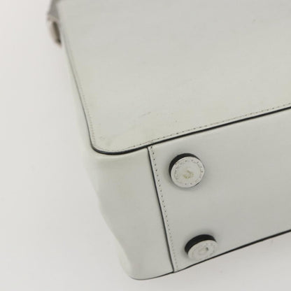 Prada Vintage Handbag Leather, WHITE, LEATHER, Handbag