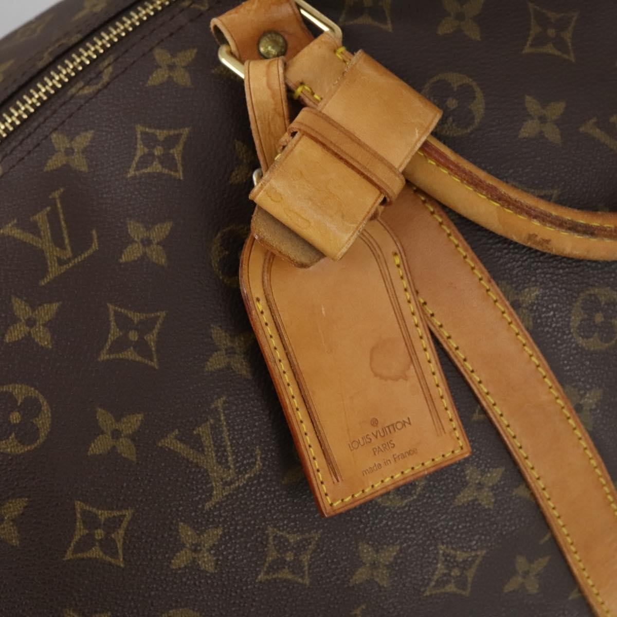 Louis Vuitton Keepall Bandouliere Bag Monogram Canvas, BROWN, CANVAS, Travel bag