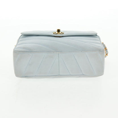 Chanel Vintage Camera bag Suede, BLUE, SUEDE, Crossbody bag