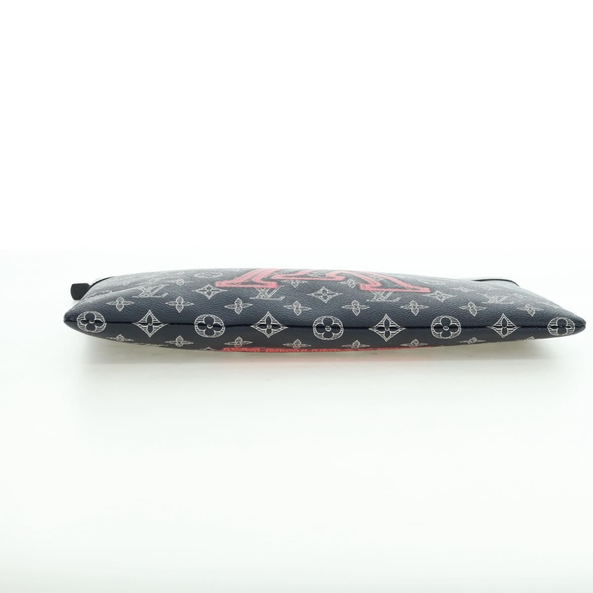 Louis Vuitton Pochette Apollo Limited Edition Upside Down Monogram Ink, Navy, Canvas, Clutch
