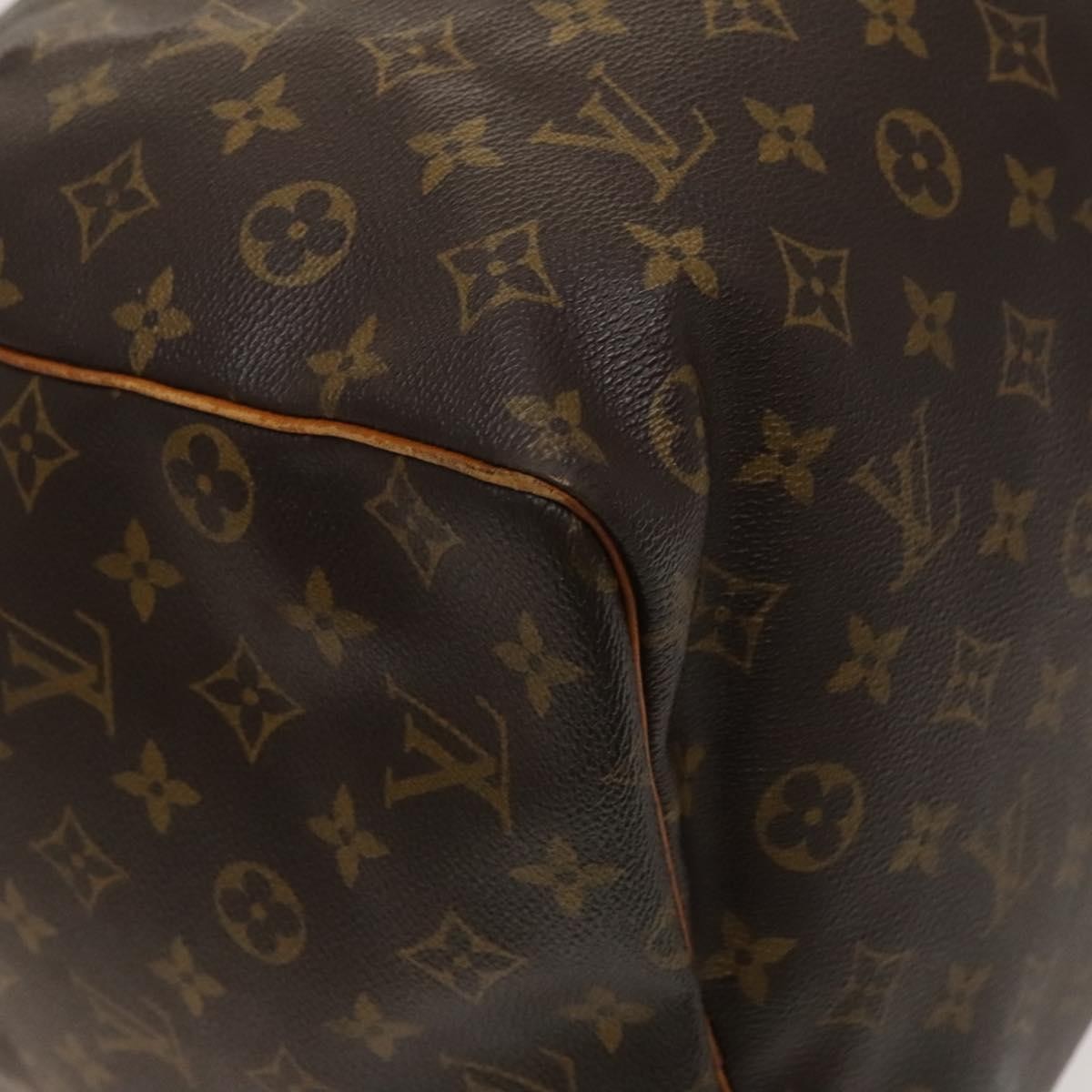 Louis Vuitton Keepall Bag Monogram Canvas, BROWN, CANVAS, Travel bag