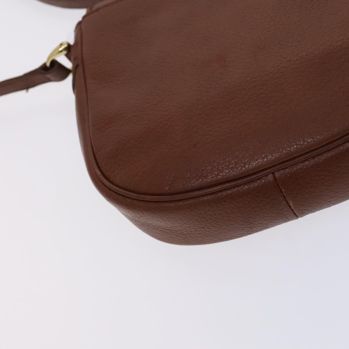 Burberry Flap Shoulder Bag Leather, BROWN, LEATHER, Shoulder bag