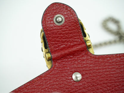 Gucci Dionysus Bag Leather, RED, LEATHER, Crossbody bag
