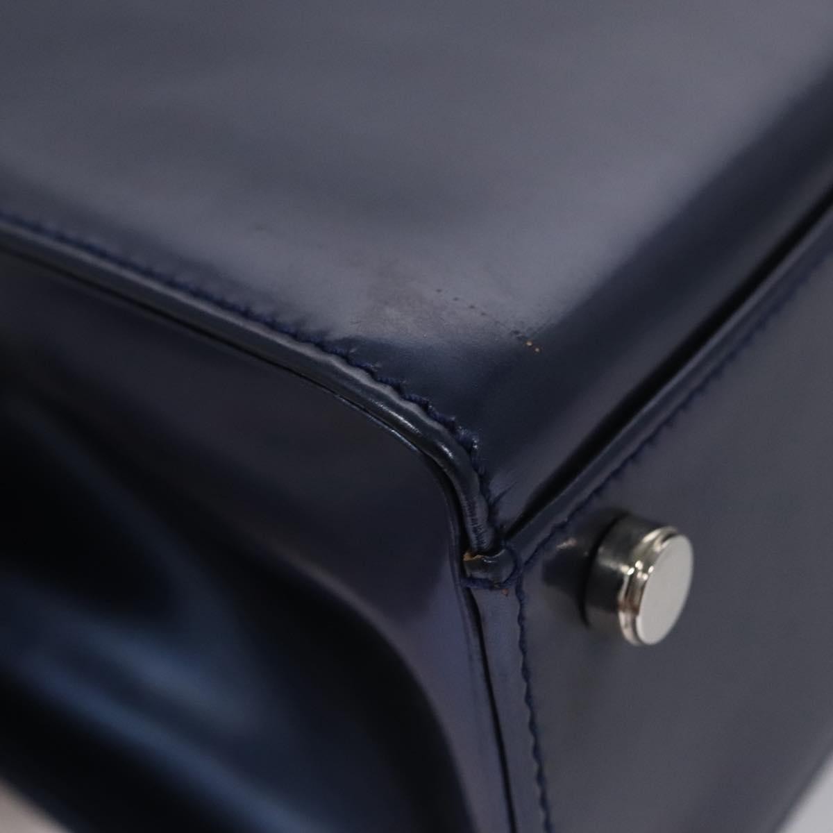 Salvatore Ferragamo Gancini handbag Patent leather, BLUE, PATENT_LEATHER, Handbag