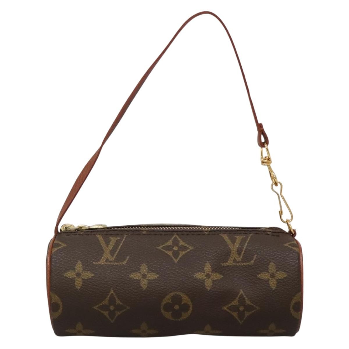 Louis Vuitton Papillon Pochette Monogram Canvas, BROWN, CANVAS, Handbag