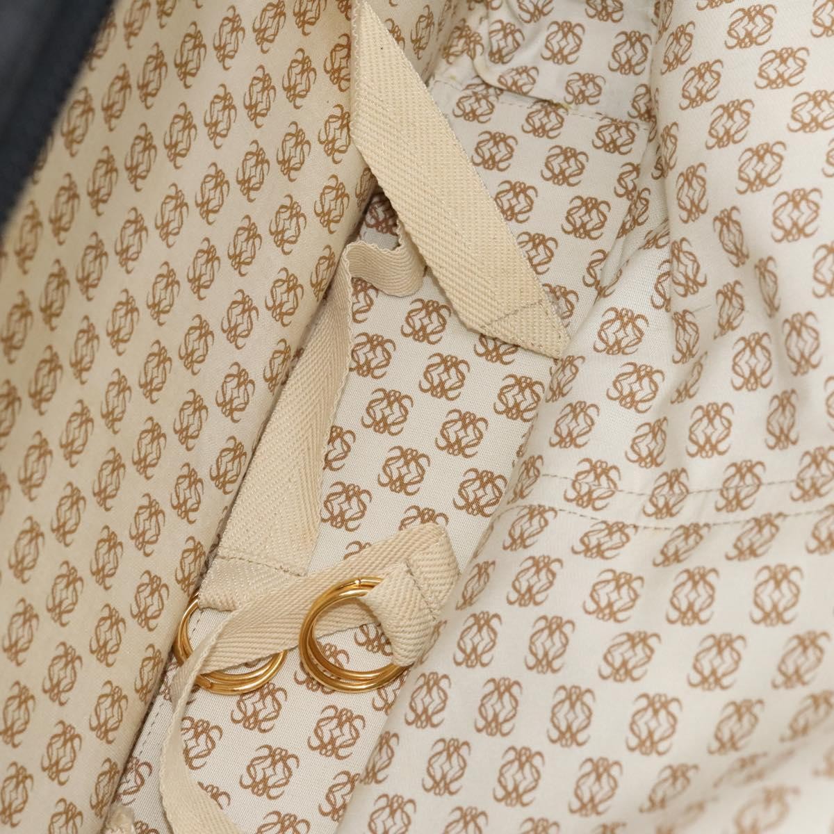 Loewe Anagram Business Leather, BLACK, LEATHER, Briefcase