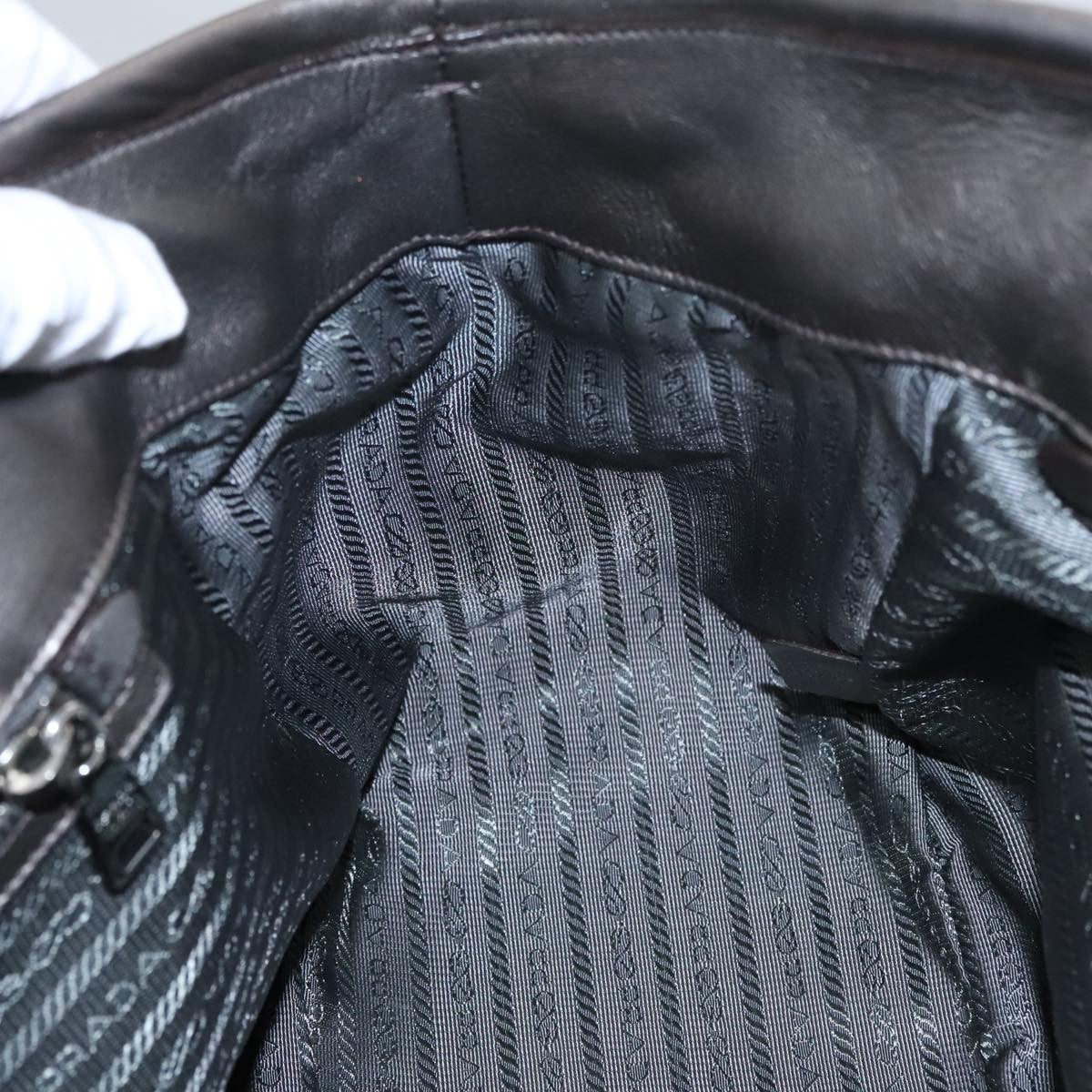 Prada Waves Chain Tote Leather and Tessuto, SILVER, LEATHER, Tote bag