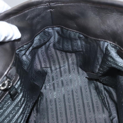 Prada Waves Chain Tote Leather and Tessuto, SILVER, LEATHER, Tote bag