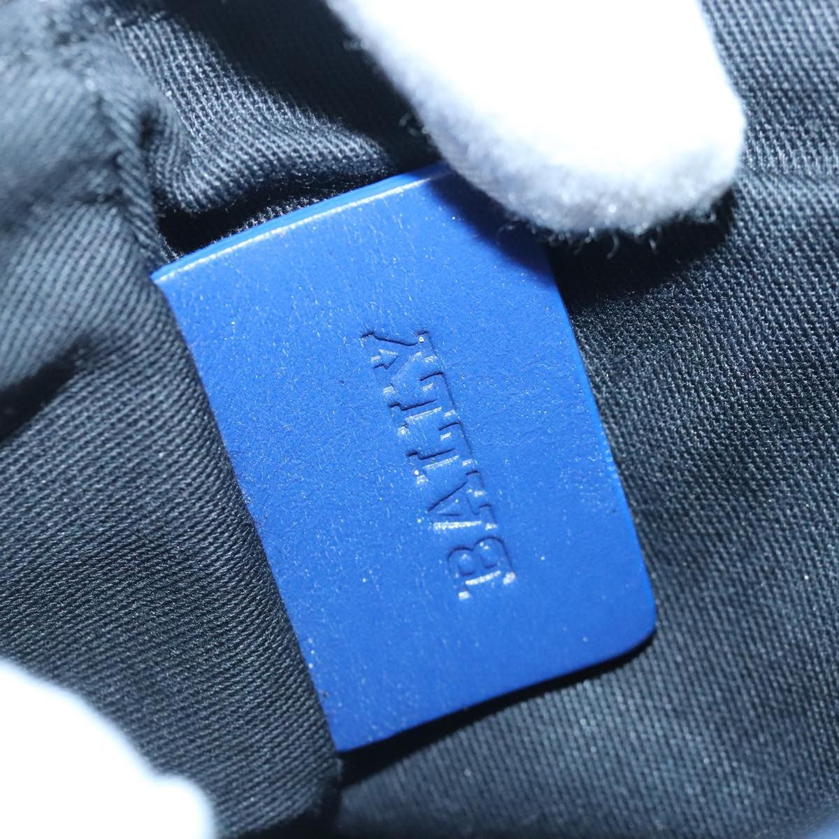 Bally Vintage Waist bag Leather and canvas, BLUE, CANVAS, Clutche & pouche