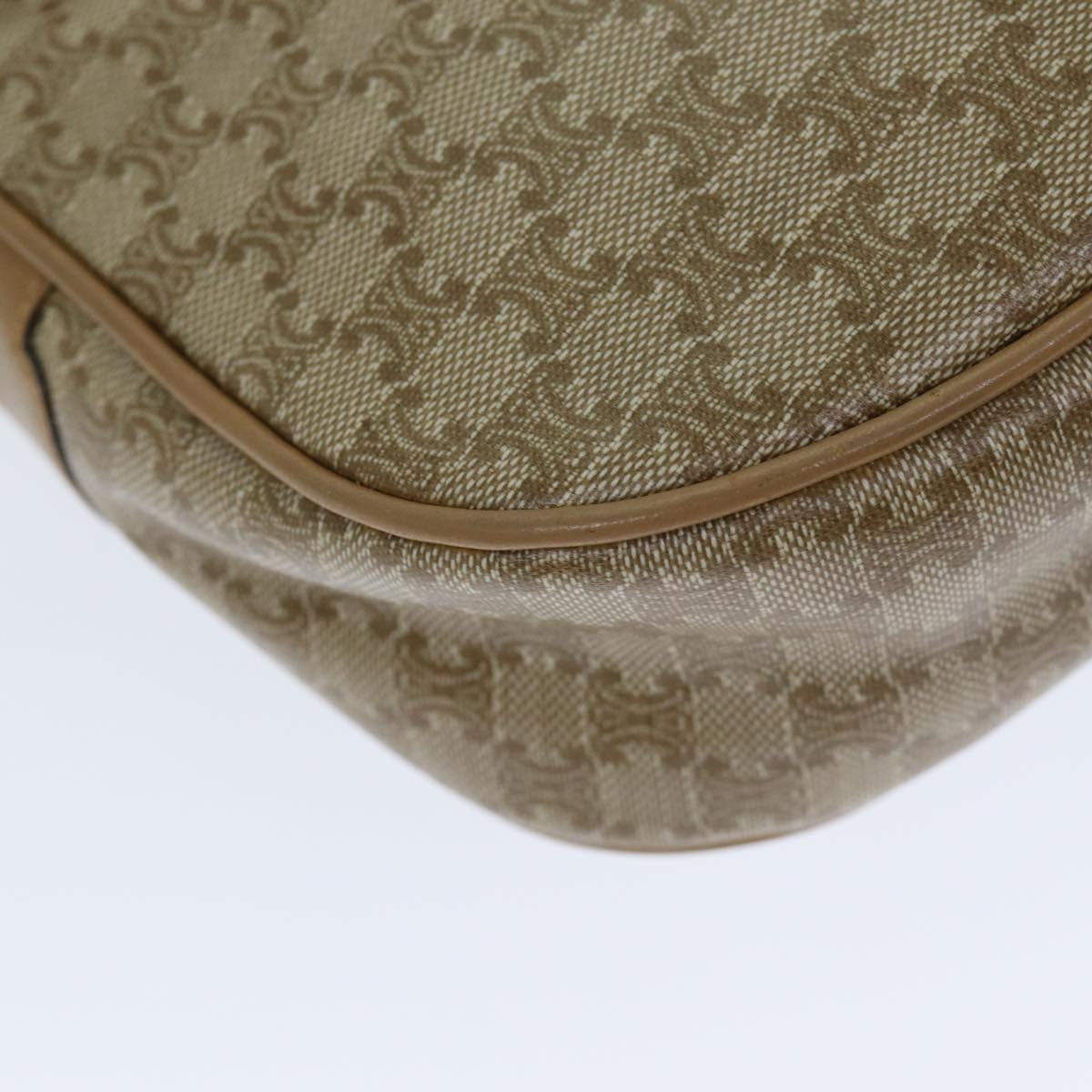 Celine Macadam Shoulder Bag PVC Leather, BEIGE, CANVAS, Shoulder bag