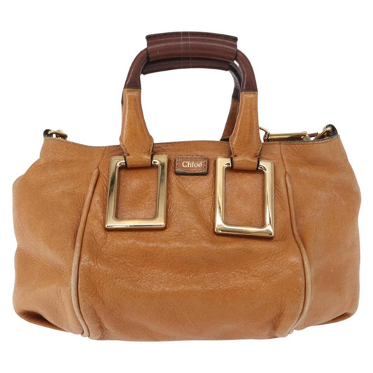 Chloe Ethel Handbag Leather, BROWN, LEATHER, Handbag