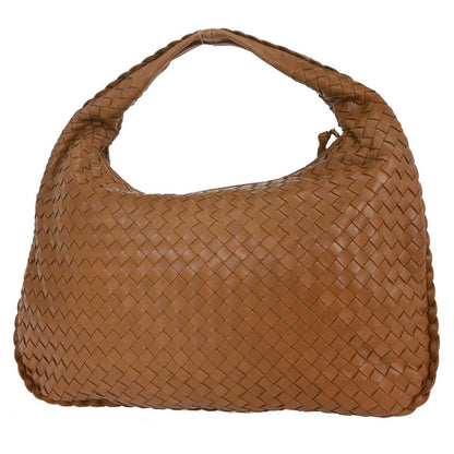 Bottega Veneta Veneta Hobo Intrecciato Nappa, BROWN, LEATHER, Handbag