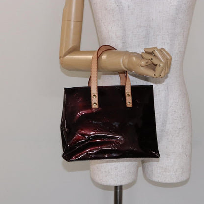 Louis Vuitton Reade Handbag Monogram Vernis, BURGUNDY, PATENT_LEATHER, Handbag
