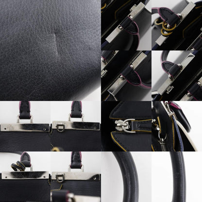 Fendi Petite 3Jours Bag Leather, BLACK, LEATHER, Handbag