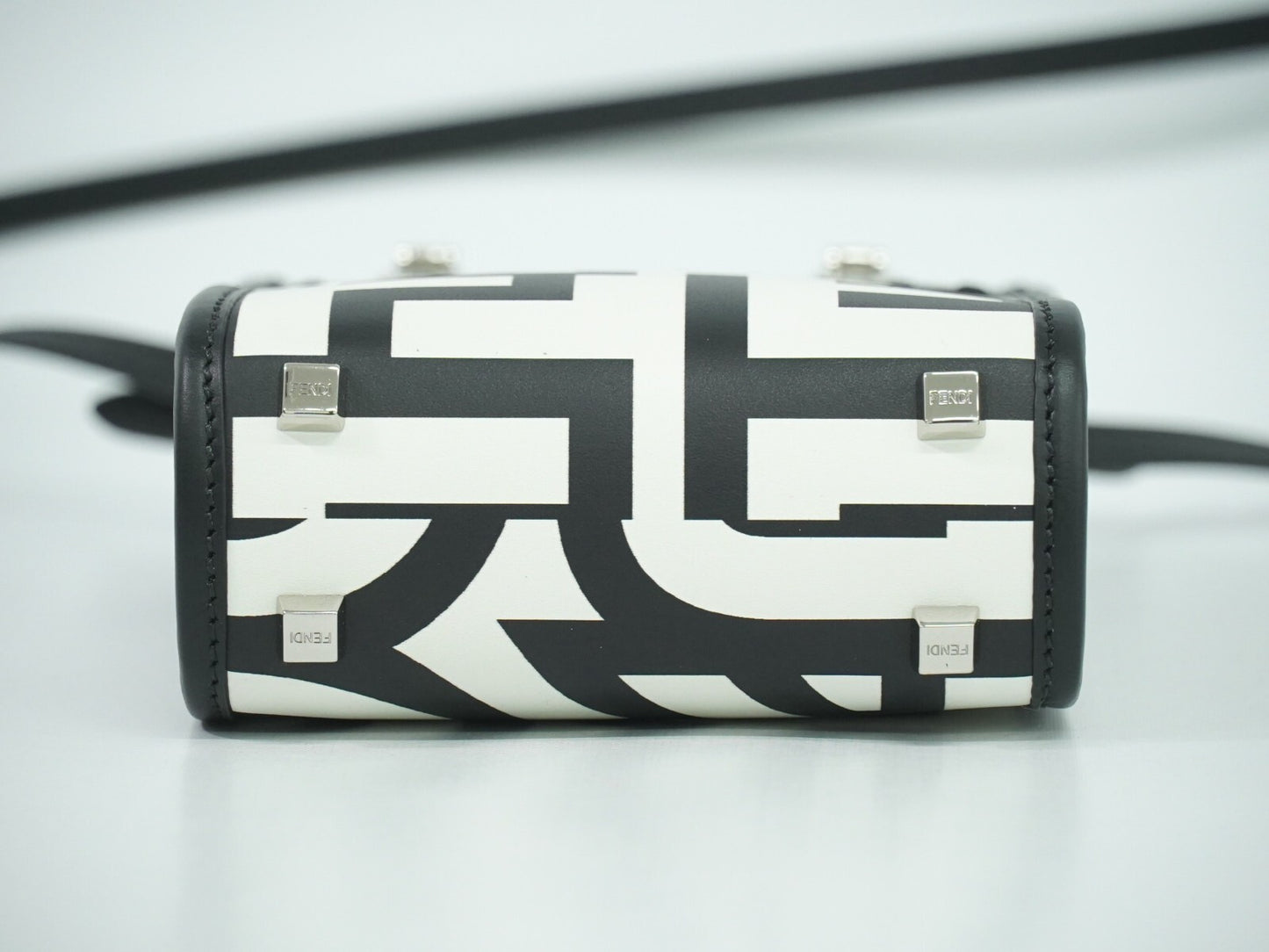 Fendi Sunshine Shopper Tote Leather, WHITE, LEATHER, Tote bag