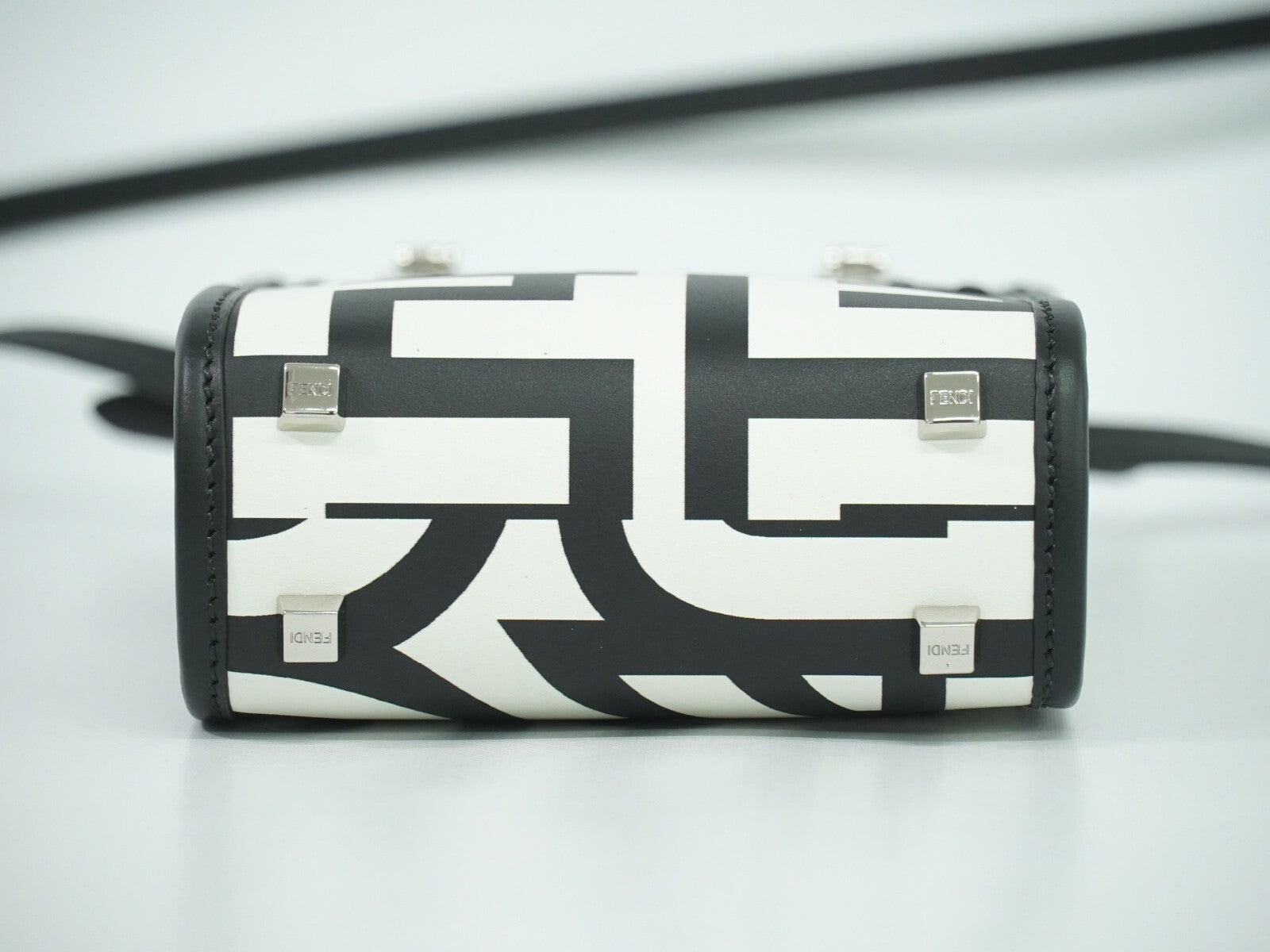 Fendi Sunshine Shopper Tote Leather, WHITE, LEATHER, Tote bag