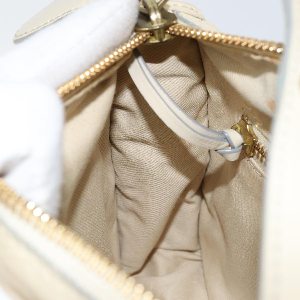 Chloe Vintage handbag Leather, WHITE, LEATHER, Handbag