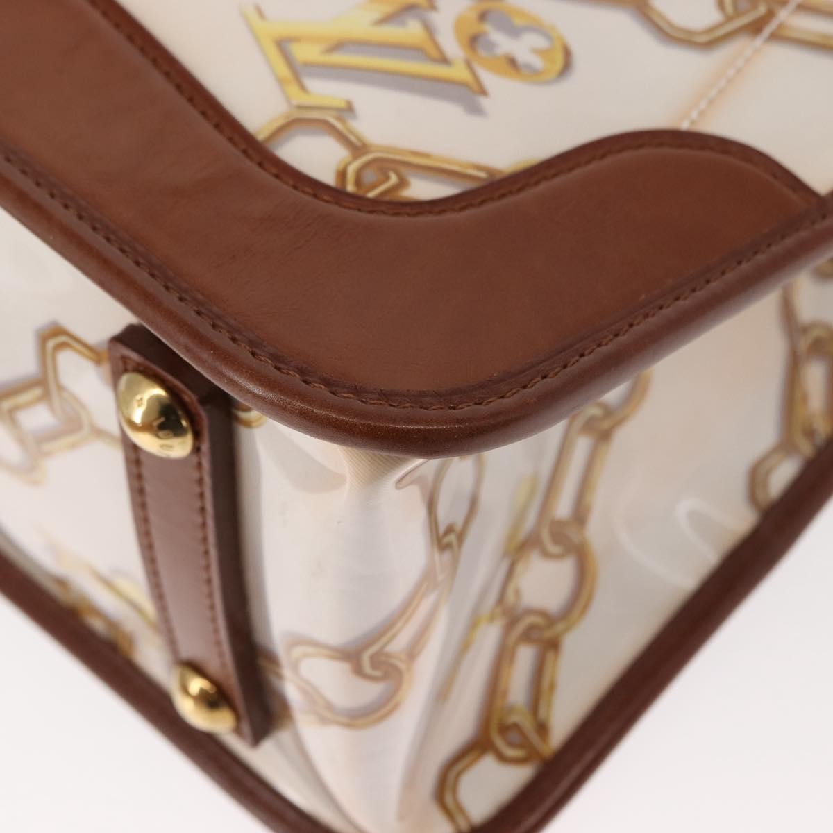 Louis Vuitton Charms Cabas PVC Over Printed Silk, BROWN, CANVAS, Handbag