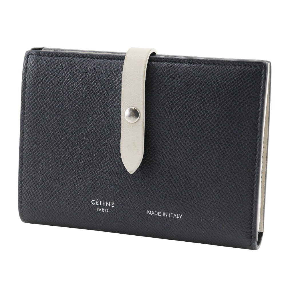 Celine Multifunction Strap Wallet Leather, BLACK, LEATHER, Wallets