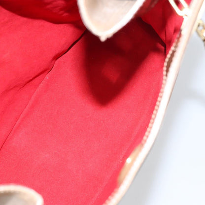 Salvatore Ferragamo Vintage Shoulder Bag Patent leather, BEIGE, PATENT_LEATHER, Shoulder bag