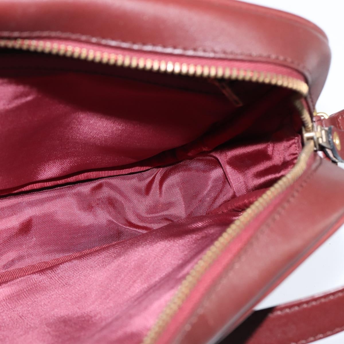 cartier Must de Cartier Shoulder Bag Leather, BURGUNDY, LEATHER, Shoulder bag