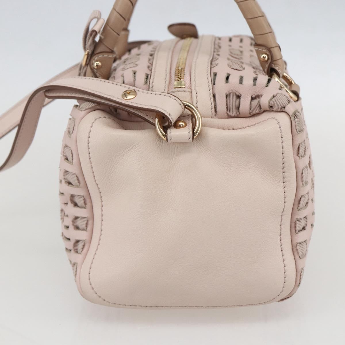 Salvatore Ferragamo Vala Handbag Leather, PINK, LEATHER, Handbag