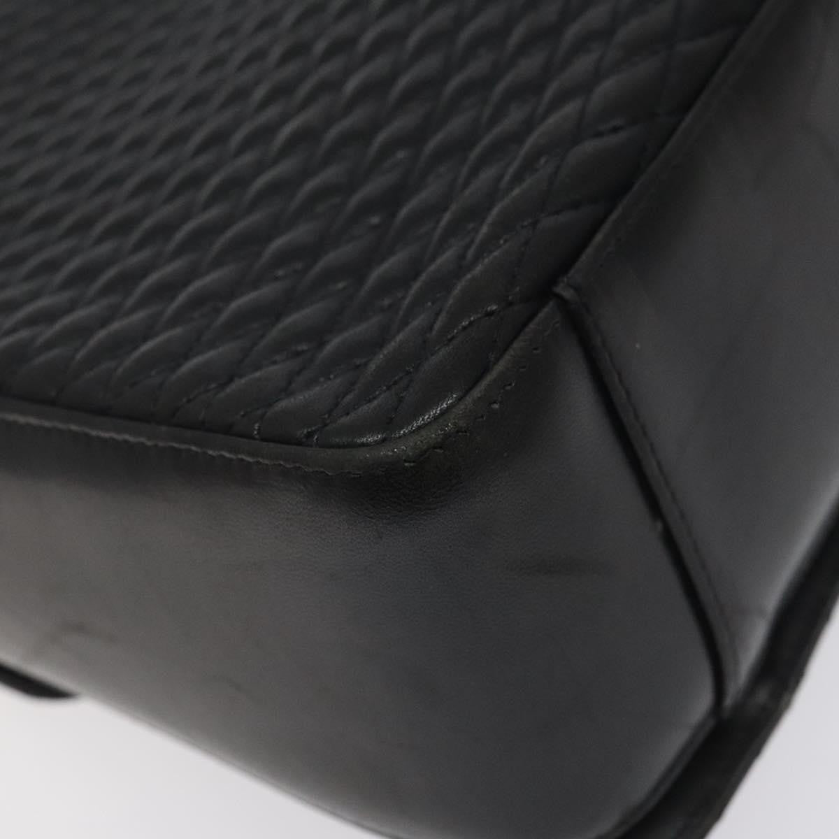 Bally Vintage Flap Handbag Quilted Leather, BLACK, LEATHER, Handbag