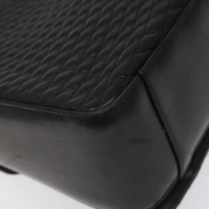 Bally Vintage Flap Handbag Quilted Leather, BLACK, LEATHER, Handbag