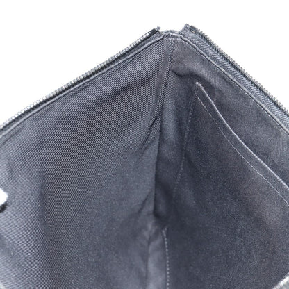 Louis Vuitton Discovery Pochette Monogram Shadow Leather, BLACK, LEATHER, Clutche & pouche